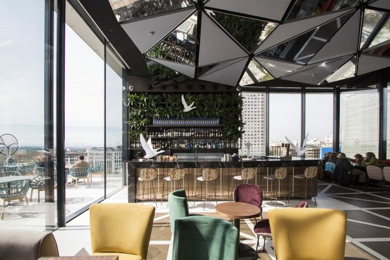 Ginkgo Sky Bar. La terraza más espectacular del 2018 en Madrid.